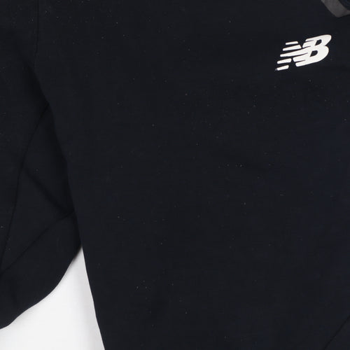 New Balance Men's Black M Jogger Trousers Tapered Drawstring Logo