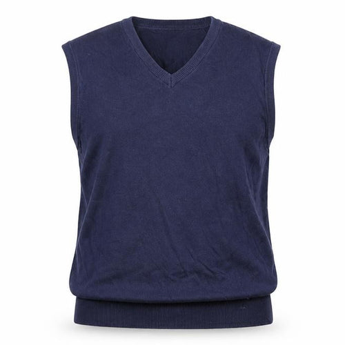 Marks and Spencer Autograph Men Blue M V-Neck Knit Jumper Vest