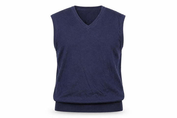 Marks and Spencer Autograph Men Blue M V-Neck Knit Jumper Vest