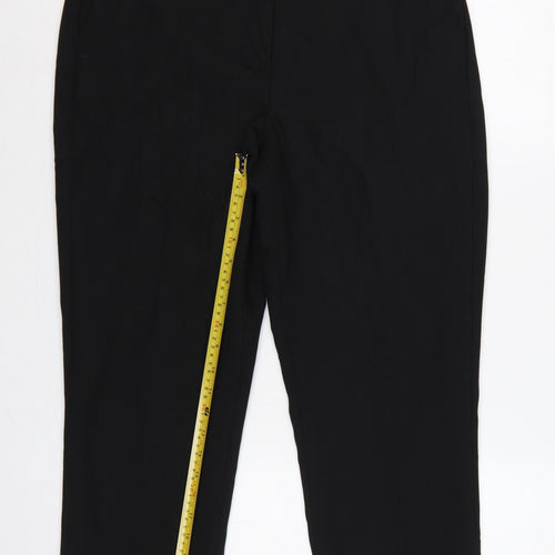 Jaeger Women’s Black UK 12 Straight Leg Stretch Dress Trousers