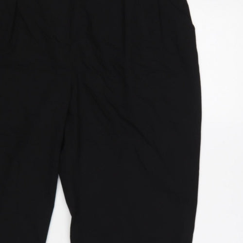 Topshop Women’s Black UK 14 High Rise Tailored Tapered Trousers