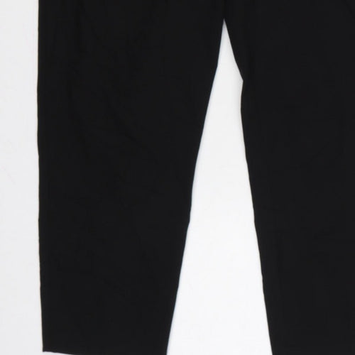 Topshop Women’s Black UK 14 High Rise Tailored Tapered Trousers