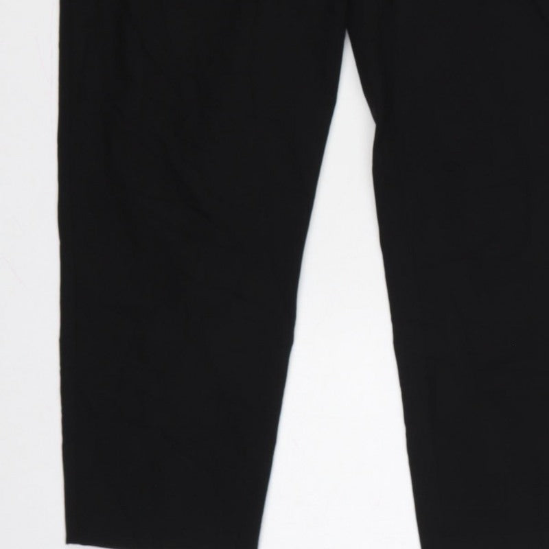 Topshop Women’s Black UK 14 High Rise Tailored Tapered Trousers