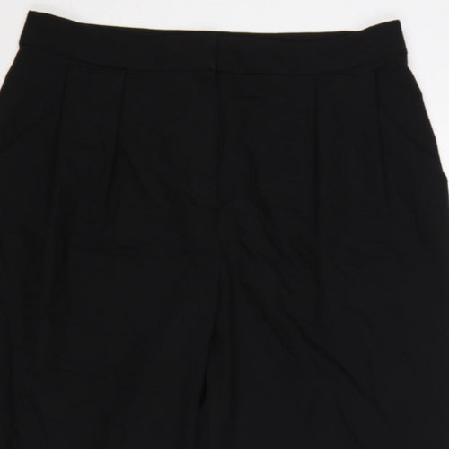Topshop Women’s Black UK 14 High Rise Tailored Tapered Trousers