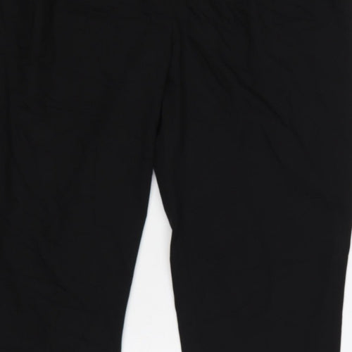 Topshop Women’s Black UK 14 High Rise Tailored Tapered Trousers