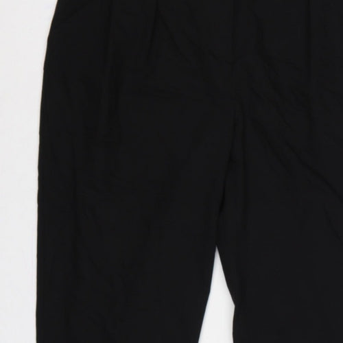 Topshop Women’s Black UK 14 High Rise Tailored Tapered Trousers