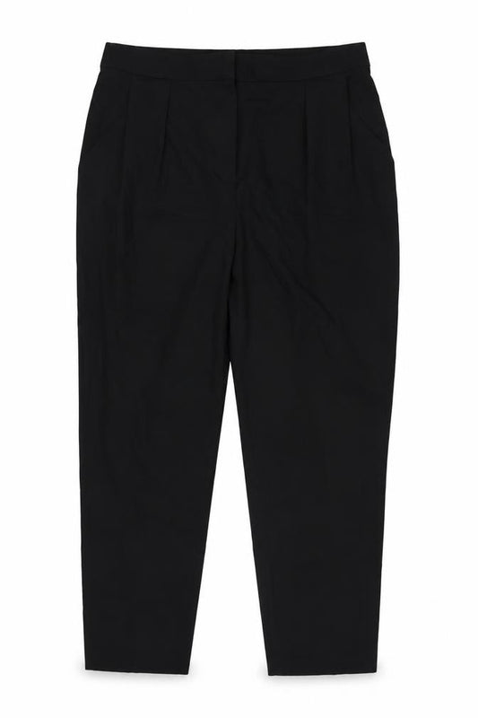 Topshop Women’s Black UK 14 High Rise Tailored Tapered Trousers