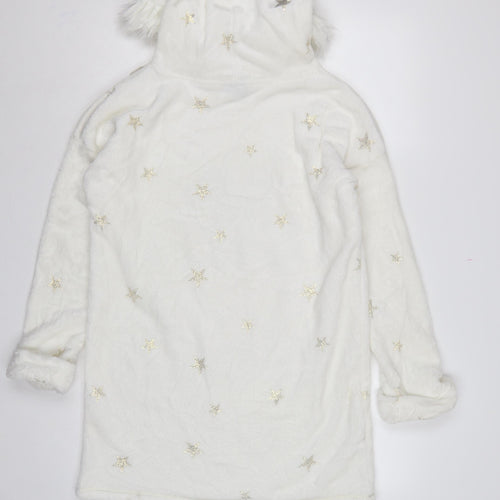 Tu Teens White S Harry Potter Hooded Star Fleece Pyjama Top