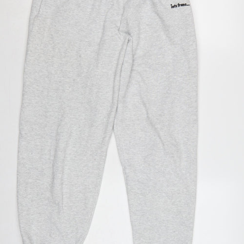 iets frans... Women Grey S Petite Cuffed Sweatpants Joggers
