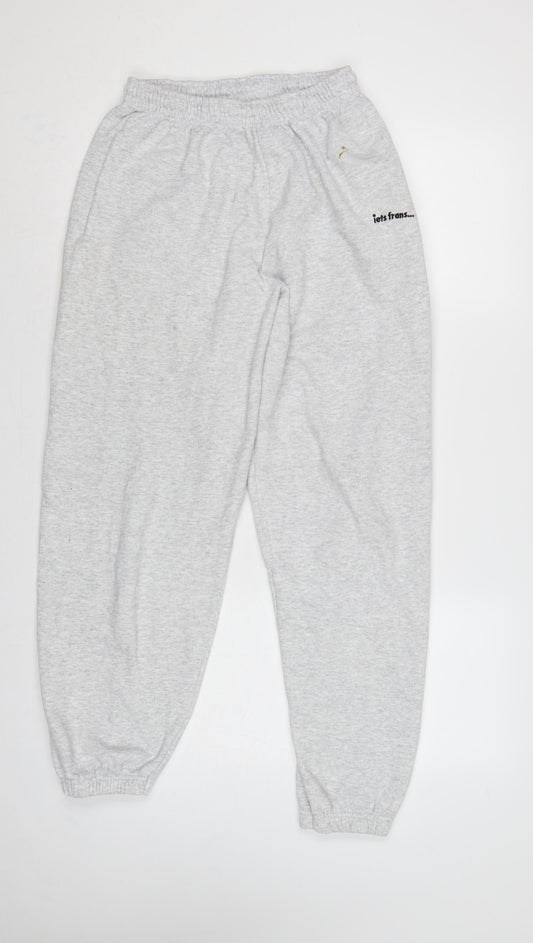 iets frans... Women Grey S Petite Cuffed Sweatpants Joggers