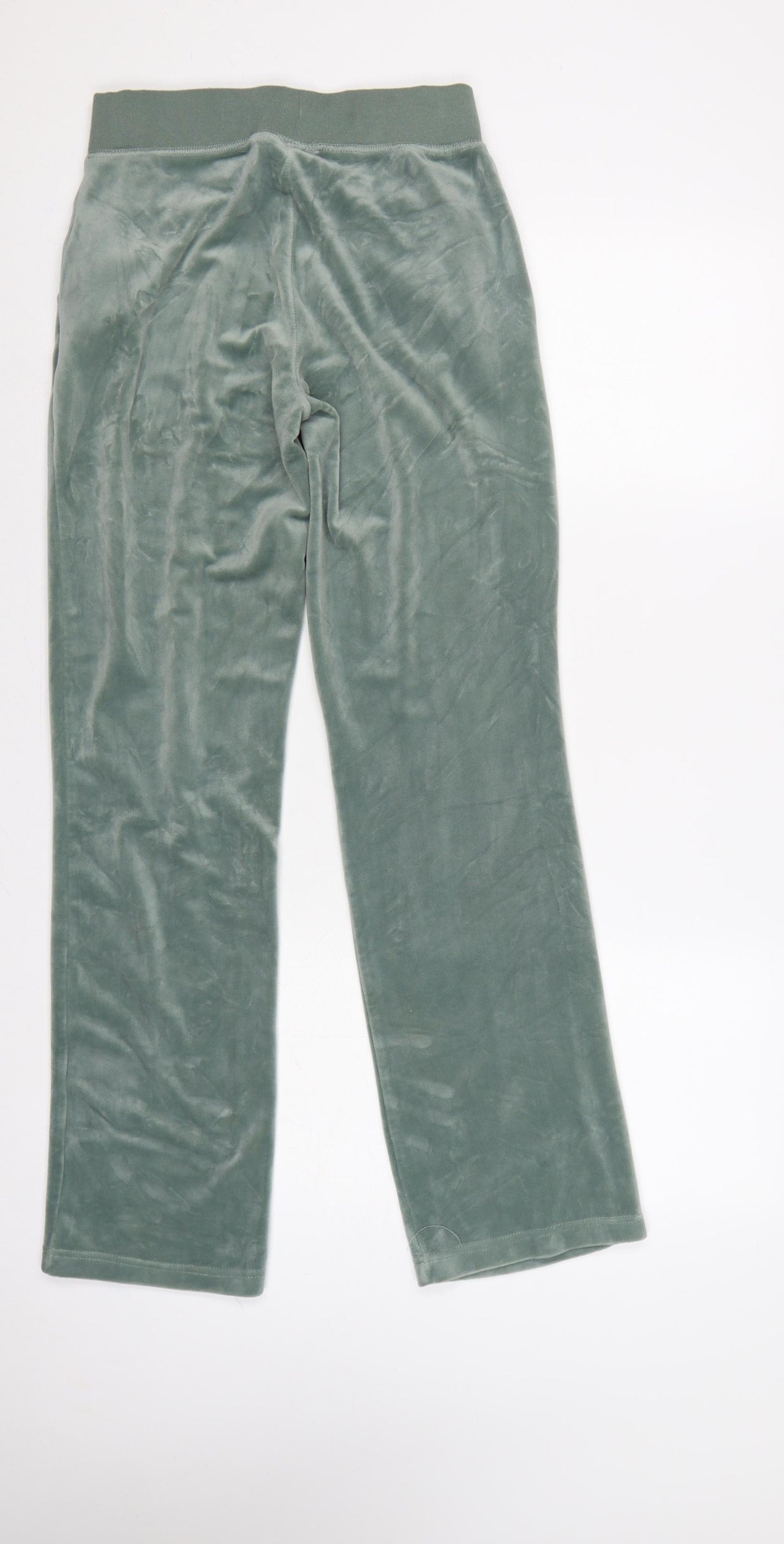 Juicy Couture Women’s Green XS Velour Jogger Trousers Logo