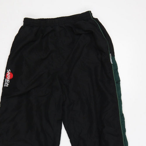 Samurai Sportswear Men’s Black Green L Snow Pants Lined Ankle Zip
