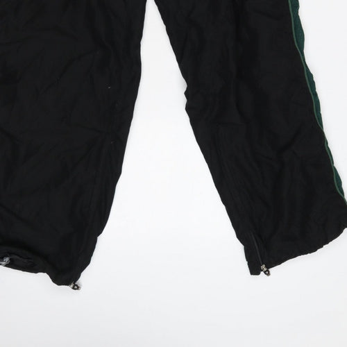 Samurai Sportswear Men’s Black Green L Snow Pants Lined Ankle Zip