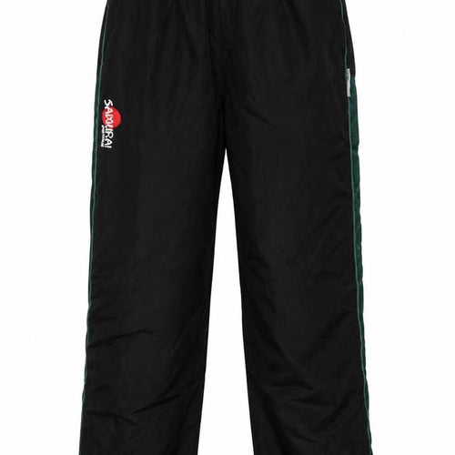 Samurai Sportswear Men’s Black Green L Snow Pants Lined Ankle Zip