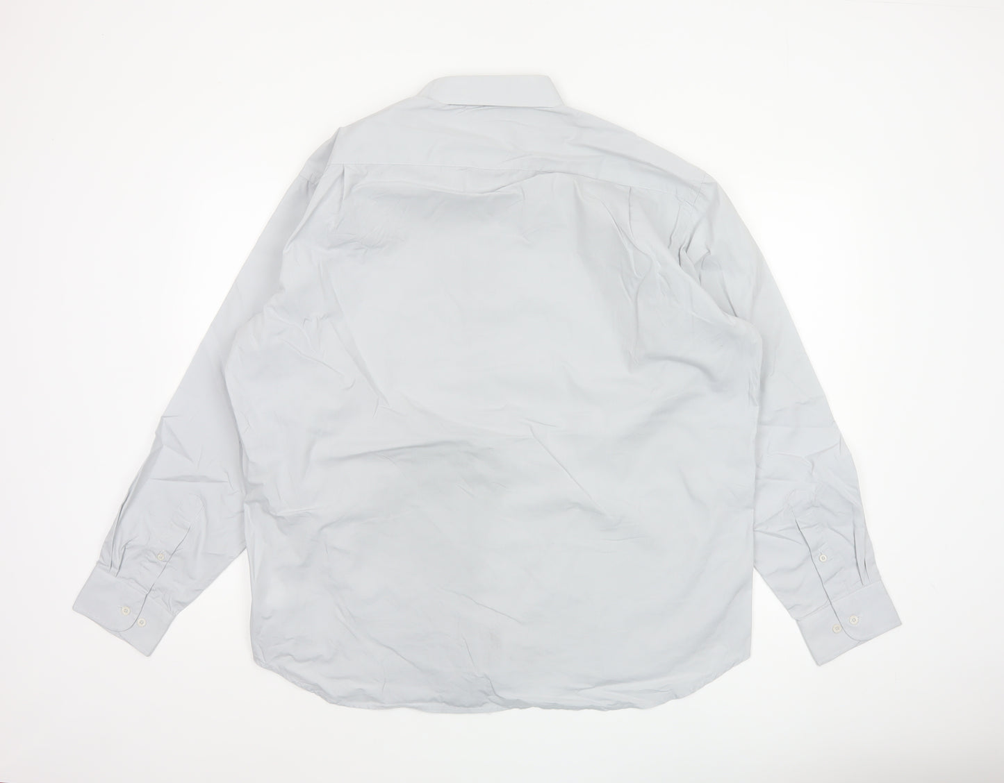 Peter England Men’s White 17.5in Classic Long Sleeve Button-Up Shirt