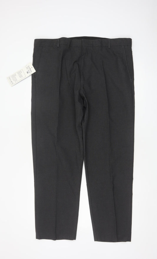Ever Press Men’s Black Size 40 29in Leg Classic Dress Trousers NWT