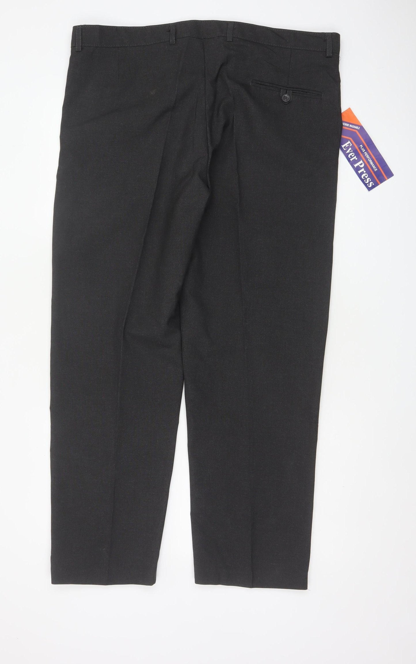 Ever Press Men’s Black Size 40 29in Leg Classic Dress Trousers NWT