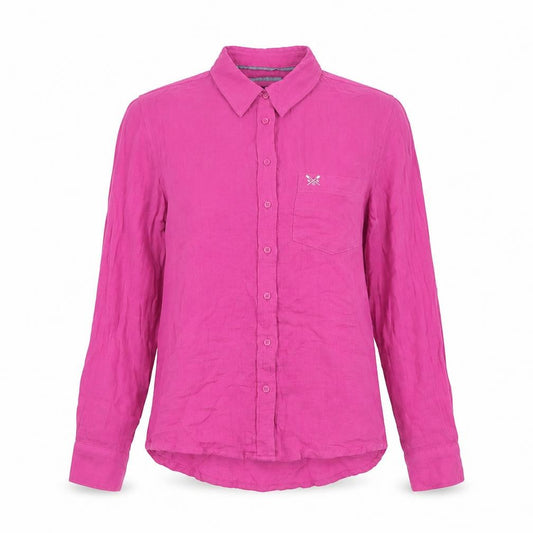 Crew Clothing Company Women’s Pink Size 8 Relaxed Fit Cotton Shirt