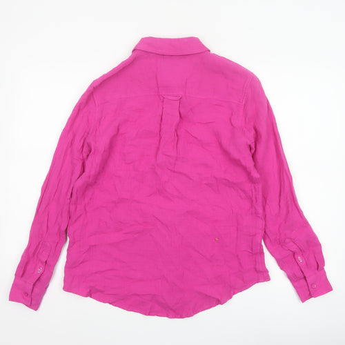 Crew Clothing Company Women’s Pink Size 8 Relaxed Fit Cotton Shirt