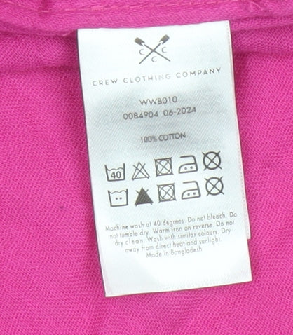 Crew Clothing Company Women’s Pink Size 8 Relaxed Fit Cotton Shirt