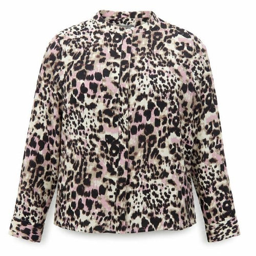 Laura Ashley Women’s Multicoloured Leopard Print Button Blouse UK 16