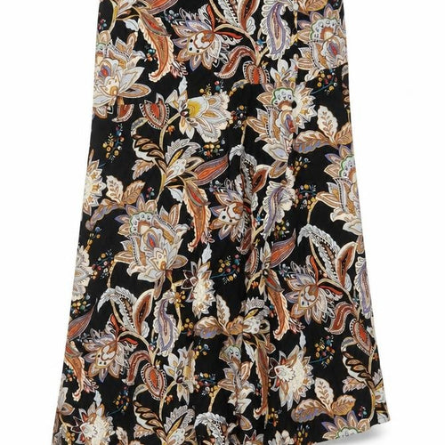 Joe Browns Women Black UK 14 Bohemian Paisley Asymmetric Midi Skirt