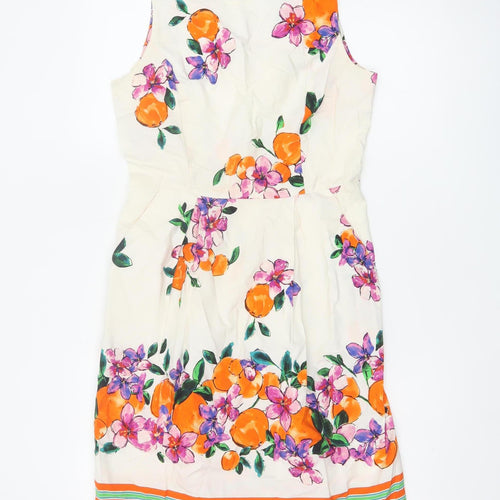 Wallis Women’s Multicoloured Floral Fit & Flare Dress UK 10