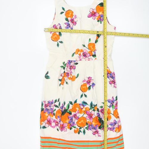 Wallis Women’s Multicoloured Floral Fit & Flare Dress UK 10