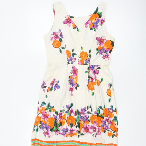 Wallis Women’s Multicoloured Floral Fit & Flare Dress UK 10