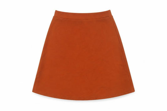 American Apparel Women Orange XS A-Line Mini Stretch Jersey Skirt