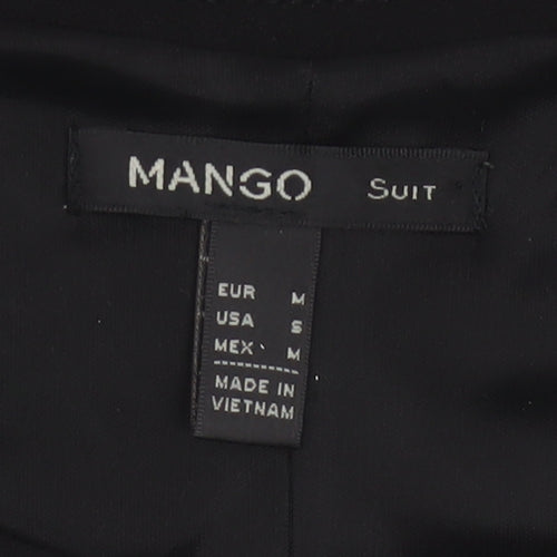 Mango Women Black M Sleeveless Sheath Knee Length Work Dress