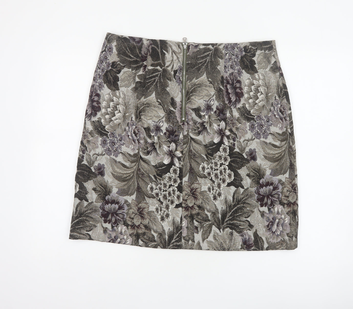 Marks & Spencer Women Multicoloured Floral Pencil Skirt UK 16 Long
