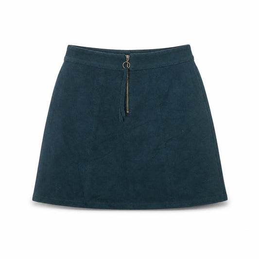 edc by Esprit Women Blue UK 6 A-Line Short Stretch Zip Skirt