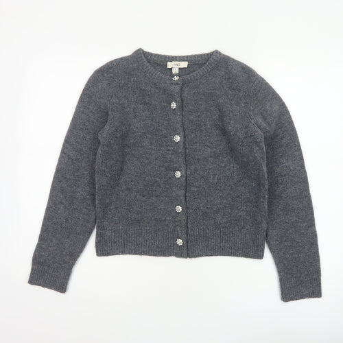 Marks and Spencer Women’s Grey S Jewel Button Knit Cardigan