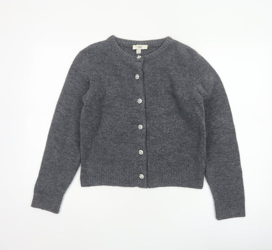 Marks and Spencer Women’s Grey S Jewel Button Knit Cardigan