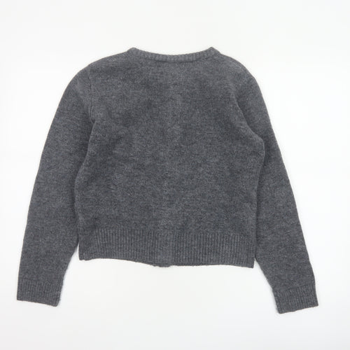 Marks and Spencer Women’s Grey S Jewel Button Knit Cardigan