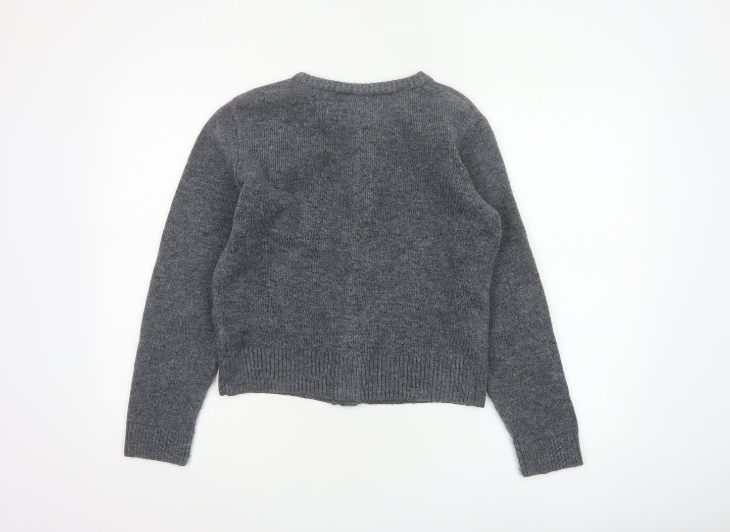 Marks and Spencer Women’s Grey S Jewel Button Knit Cardigan