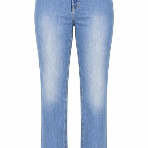 Marks & Spencer Women Blue UK 10 Straight Studded Stretch Jeans