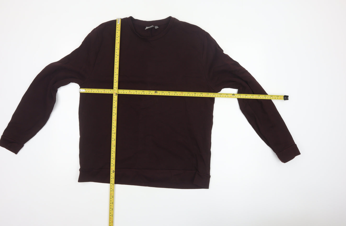 ASOS Men Brown L Pullover Crew Neck Cotton Sweatshirt