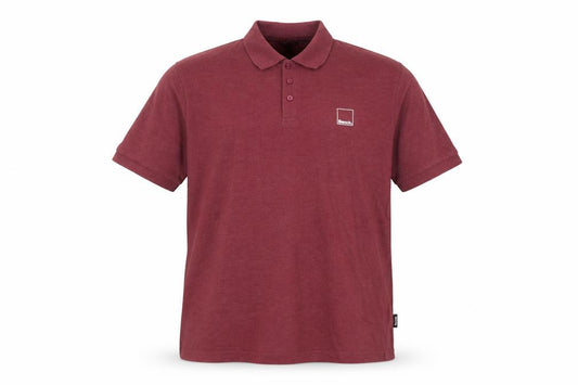 Bench Men's Red 2XL Logo Short Sleeve Cotton Blend Polo Shirt