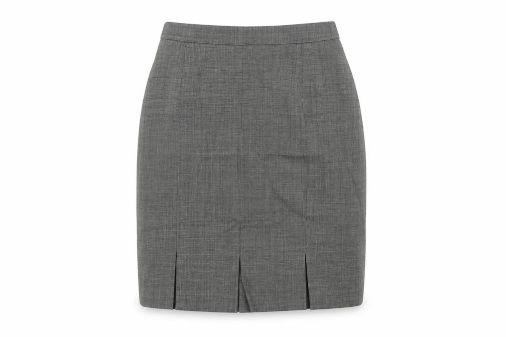 St Michael Women Black Wool Pencil Skirt UK 12 Knee Length Vintage