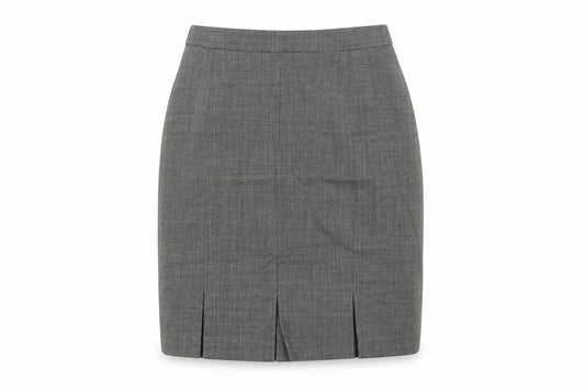 St Michael Women Black Wool Pencil Skirt UK 12 Knee Length Vintage