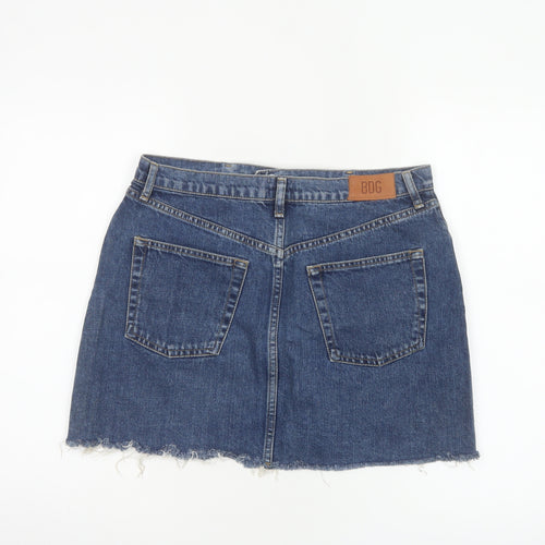 BDG Urban Outfitters Women’s Blue L Mini Denim Raw Hem Skirt
