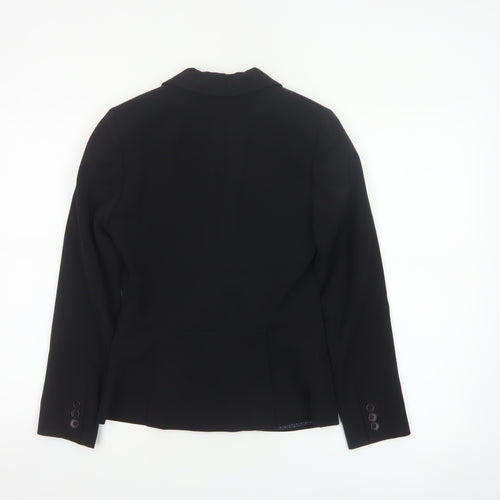 Jigsaw Women’s Black UK 8 Wool Blend 2 Button Tailored Blazer