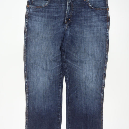 Wrangler Men’s Blue W36 L30 Texas Stretch Straight Jeans