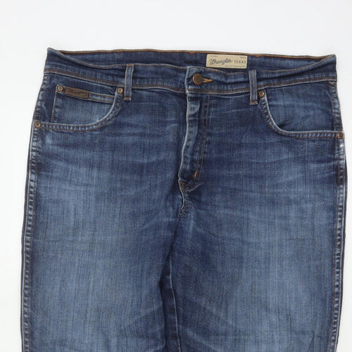 Wrangler Men’s Blue W36 L30 Texas Stretch Straight Jeans