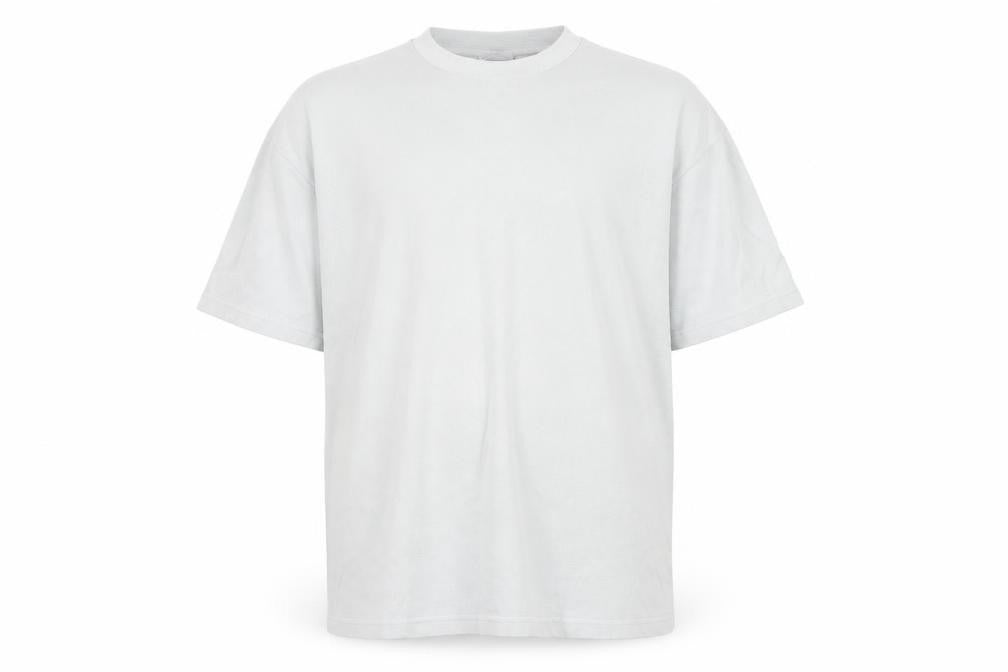 Garment Makers Industry Men’s White L Waffle Knit High Neck T-Shirt