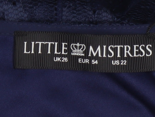 Little Mistress Women Multicoloured Lace A-Line Dress UK 26