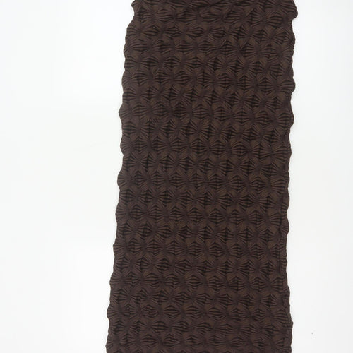 River Island Samantha Faiers Women Brown Animal Print Long Skirt UK 12