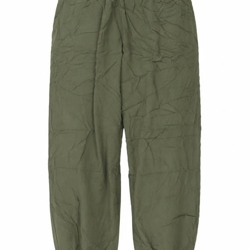 Yours Women Green UK 18 Viscose Harem Trousers Elasticated Drawstring
